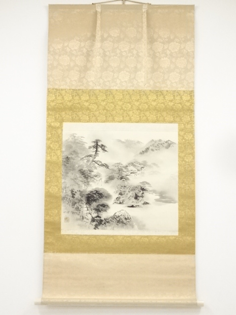 JAPANESE HANGING SCROLL / HAND PAINTED / SCENERY
